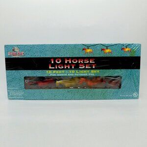 Vintage Novelty 10 Horse Lights Set Rivers Edge: Sealed in Packaging